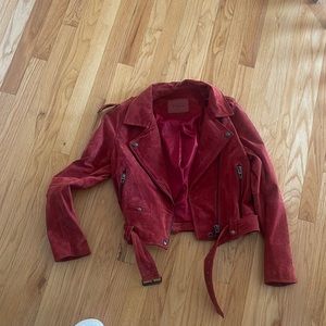 Blank NYC Burnt Red Suede Jacket